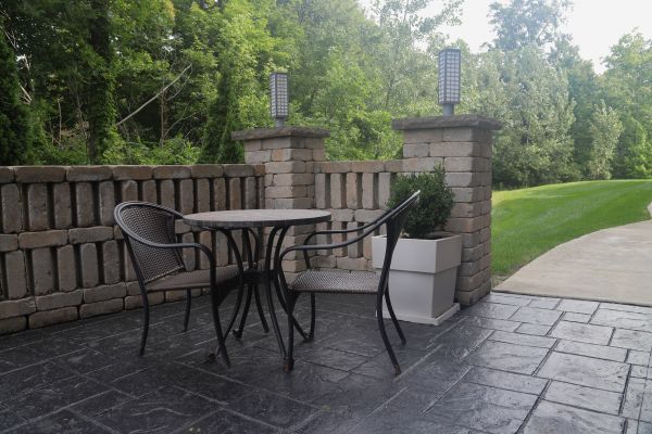 Stamped Concrete Patio Installation in West Jordan